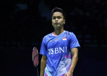 Anthony Sinisuka Ginting di Babak 16 Besar French Open 2024 (Foto: PBSI)