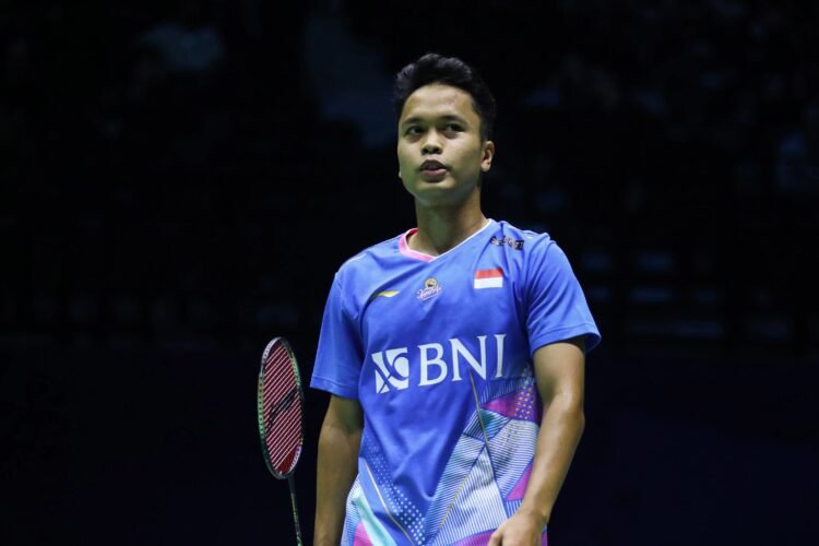 Anthony Sinisuka Ginting di Babak 16 Besar French Open 2024 (Foto: PBSI)