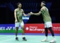 Fajar Alfian/Muhammad Rian Ardianto di Babak Perempat Final French Open 2024 (Foto: PBSI)
