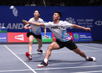 Dejan Ferdinansyah/Gloria Emanuelle Widjaja di Babak 32 Besar All England 2024 (Foto: PBSI)