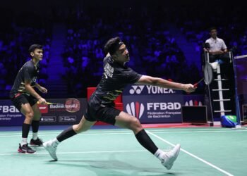 Muhammad Shohibul Fikri/Bagas Maulana di Babak 32 Besar Thailand Open 2024 (Foto: PBSI)