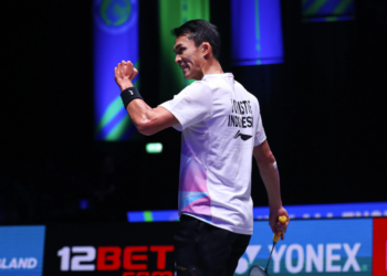 Jonatan Christie di Babak Semifinal All England 2024 (Foto: PBSI)