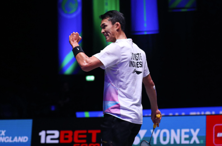 Jonatan Christie di Babak Semifinal All England 2024 (Foto: PBSI)
