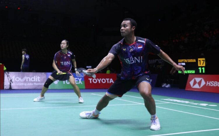 Rehan Naufal Kusharjanto/Lisa Ayu Kusumawati di Babak 16 Besar Thailand Open 2024 (Foto: PBSI)