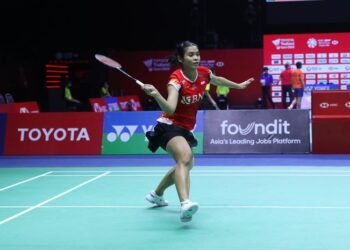 Gregoria Mariska Tunjung di Babak Perempat Final Thailand Open 2024 (Foto: PBSI)