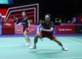 Rinov Rivaldy/Pitha Haningtyas Mentari di Babak Semifinal Thailand Open 2024 (Foto: PBSI)