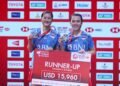 Febriana Dwipuji Kusuma/Amalia Cahaya Pratiwi di Podium Thailand Open 2024 (Foto: PBSI)
