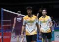 Sabar Karyaman Gutama/Moh Reza Pahlevi Isfahani di Babak 32 Besar Malaysia Masters 2024 (Foto: PBSI)