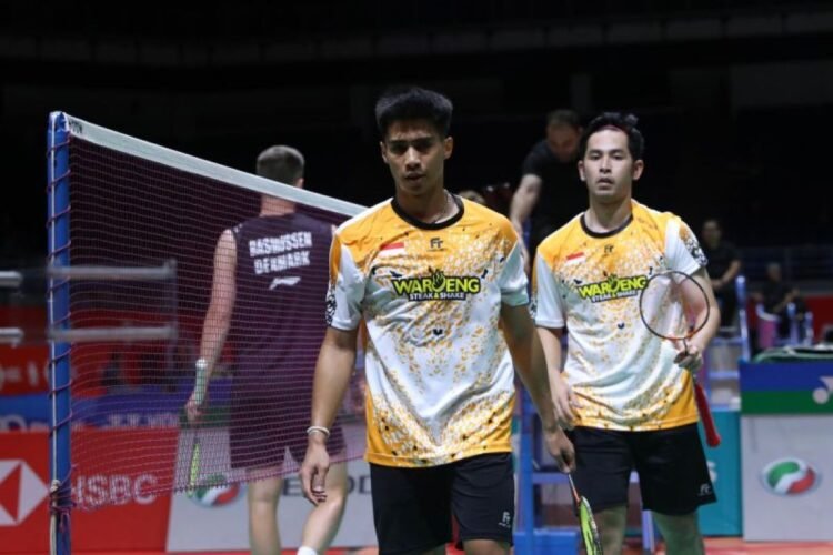 Sabar Karyaman Gutama/Moh Reza Pahlevi Isfahani di Babak 32 Besar Malaysia Masters 2024 (Foto: PBSI)