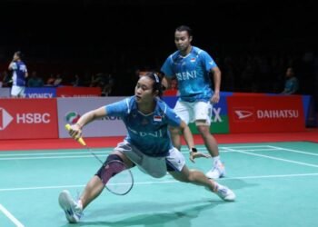 Rehan Naufal Kusharjanto/Lisa Ayu Kusumawati di Babak 32 Besar Malaysia Masters 2024 (Foto: PBSI)