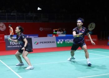 Rinov Rivaldy/Pitha Haningtyas Mentari di Babak Semifinal Malaysia Masters 2024 (Foto: PBSI)