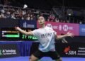 Anthony Sinisuka Ginting di Babak 16 Besar Singapore Open 2024 (Foto: PBSI)