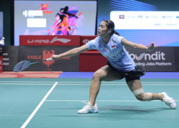 Gregoria Mariska Tunjung di Babak Semifinal Singapore Open 2024 (Foto: PBSI)