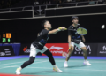 Leo Rolly Carnando/Daniel Marthin di Babak 32 Besar Singapore Open 2024 (Foto: PBSI)