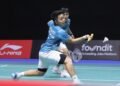 Apriyani Rahayu/Siti Fadia Silva Ramadhanti di Babak Perempat Final Singapore Open 2024 (Foto: PBSI)