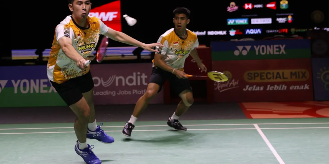 Sabar Karyaman Gutama/Moh Reza Pahlevi Isfahani di Babak Semifinal Indonesia Open 2024 (Foto: PBSI)